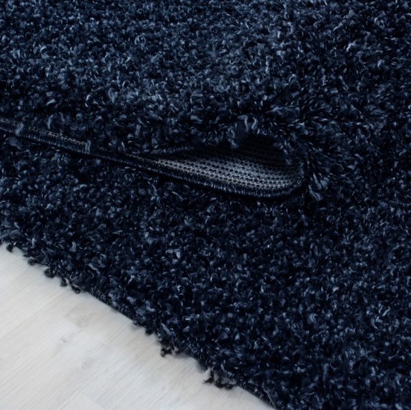 Life Shaggy Plain Navy Rug